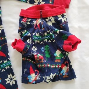 Hannah Andersson dog size S pajama shirt winter gnome print